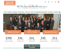 Tablet Screenshot of mcnicholaslaw.com